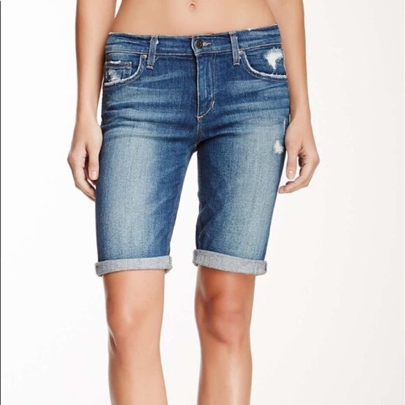 Joe’s Jeans Renah-2 Distressed Denim Jean Shorts Size 28 - Picture 1 of 11